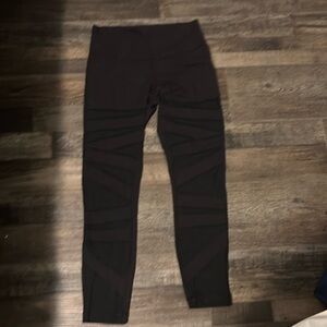 Mesh panel lululemon high rise tights.